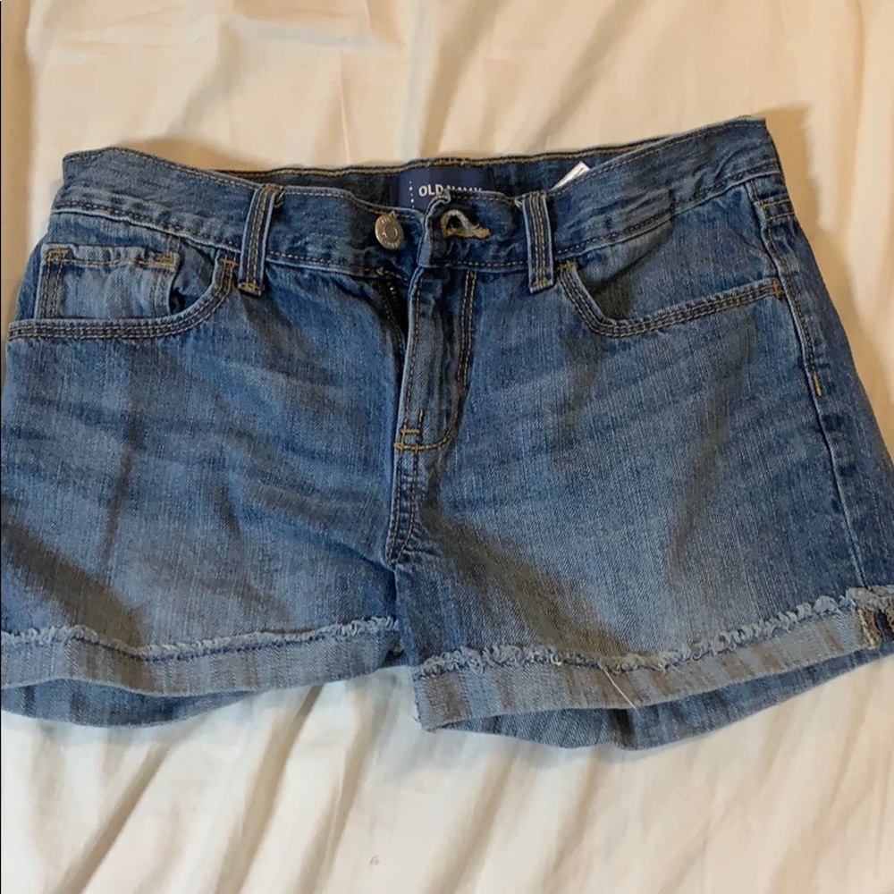 OLD NAVY jean shorts medium wash size 23